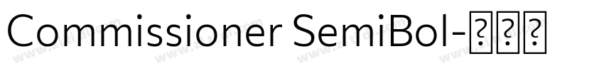 Commissioner SemiBol字体转换 Commissioner SemiBol字体转换